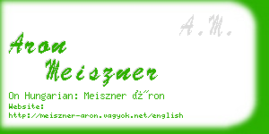 aron meiszner business card